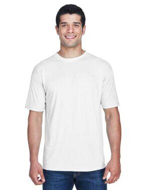 Ultraclub Men’s White Performance T-Shirt NEW
